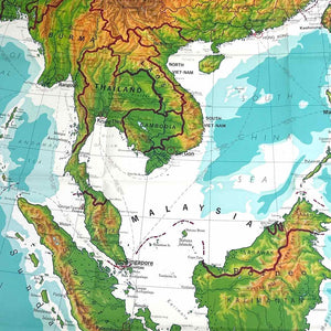 Southeast Asia Folding Map