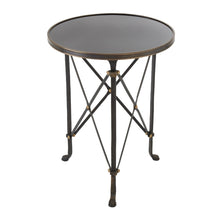 Load image into Gallery viewer, Granite &amp; Iron Side Table