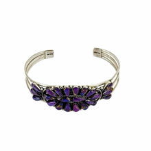 Load image into Gallery viewer, Purple Mojave Turquoise Cuff