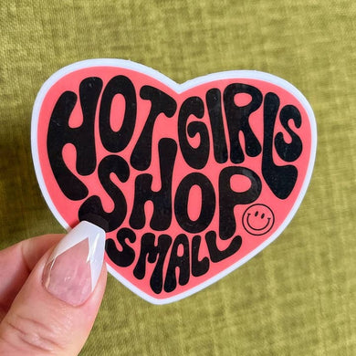 Hot Girls Shop Small Sticker