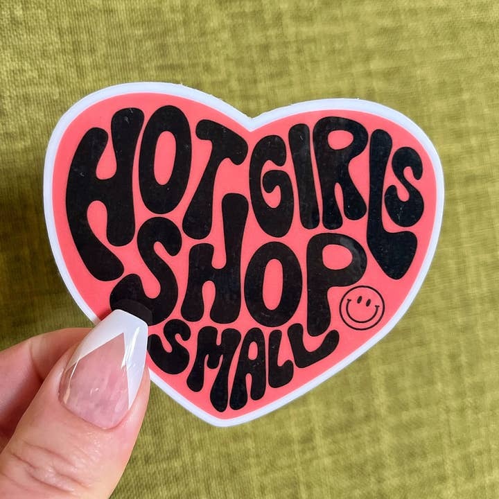 Hot Girls Shop Small Sticker