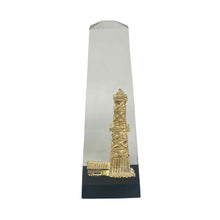 Load image into Gallery viewer, Lucite &amp; Gold Metal Oil Rig