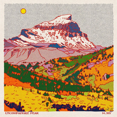 Uncompahgre Peak Art Print