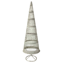 Load image into Gallery viewer, White Wicker Christmas Tree