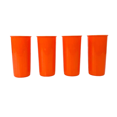Orange Tupperware Juice Cups
