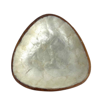 Shell & Monkeypod Wooden Bowl