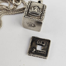 Load image into Gallery viewer, Sterling Prayer Box Necklace