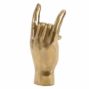 Rock On Horns Brass Hand