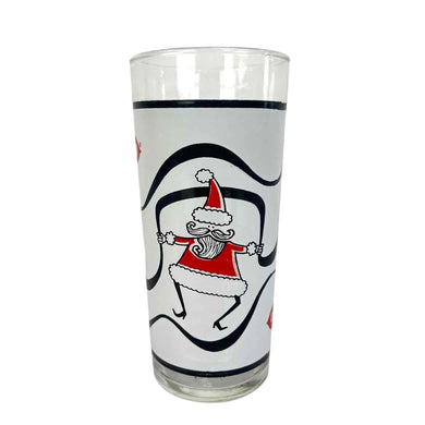 White DQ Santa Glass