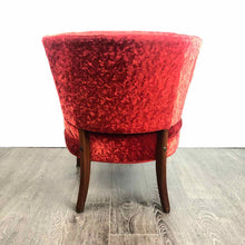 Load image into Gallery viewer, Crushed Red Velvet Chair