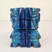 Load image into Gallery viewer, Blue Aztec Onyx Bookends