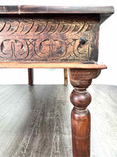 Load image into Gallery viewer, Carved Wooden Table