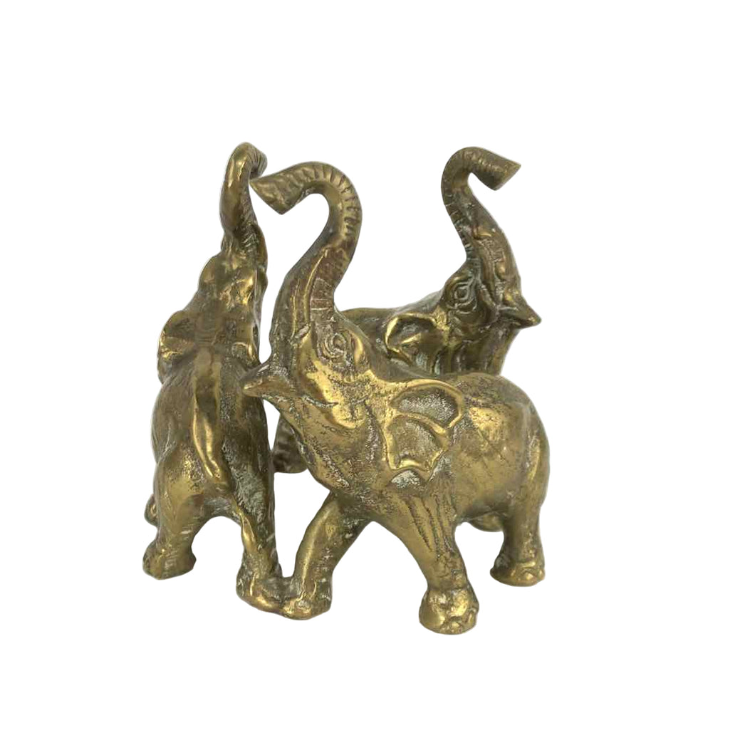 Brass Elephants Stand