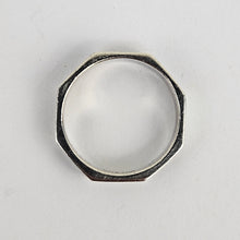 Load image into Gallery viewer, Onyx &amp; Pearl Octagon Ring