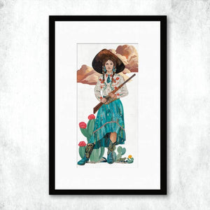 Angelfire Cowgirl Print