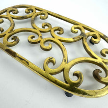 Load image into Gallery viewer, Brass Scroll Trivet