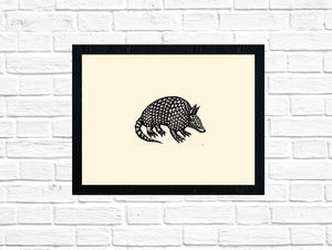 Armadillo Block Print