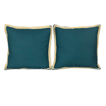 Load image into Gallery viewer, Green &amp; Gold Pillows