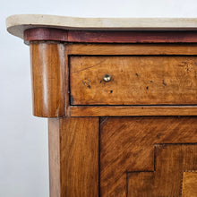 Load image into Gallery viewer, Antique Wood &amp; Marble Console