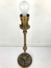 Load image into Gallery viewer, Brass &amp; Marble Lamp
