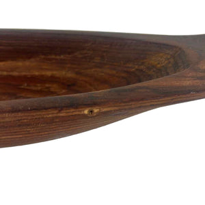 Carved Wooden Boat Bowl