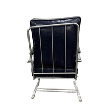 Load image into Gallery viewer, Chrome &amp; Navy 1930s Chair