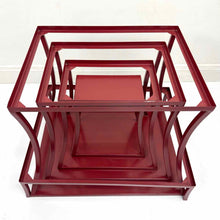 Load image into Gallery viewer, Red Metal Pagoda Shelf
