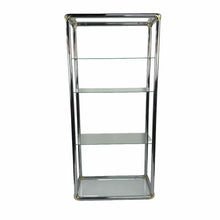 Load image into Gallery viewer, Modern Chrome &amp; Brass Etagere