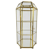 Load image into Gallery viewer, Brass &amp; Glass Display