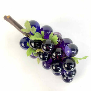 Purple Lucite Grapes Sculpture