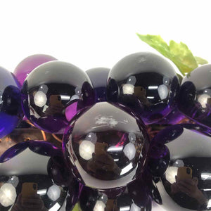 Purple Lucite Grapes Sculpture