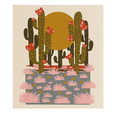 Sunshine Desert Cactus Print