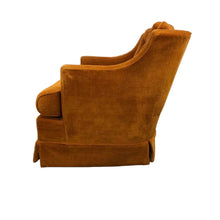 Load image into Gallery viewer, Burnt Orange Velvet Chair