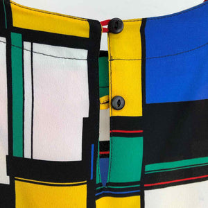 Piet Mondrian Geometric Blouse