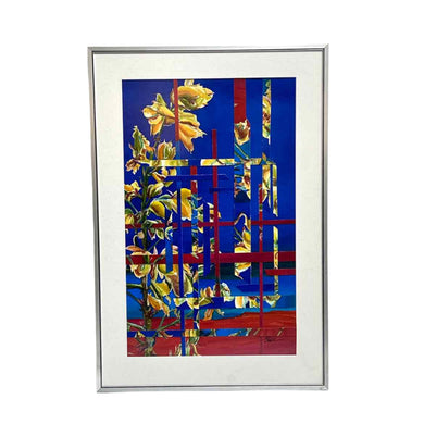 Abstract Floral Watercolor Painting