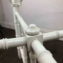Load image into Gallery viewer, White Faux Bamboo Table
