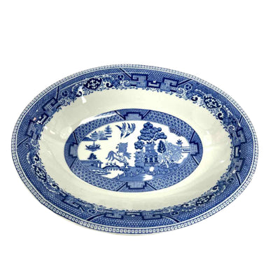 Blue Willow Oval Bowl