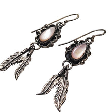 Load image into Gallery viewer, Sterling Feather Earrings