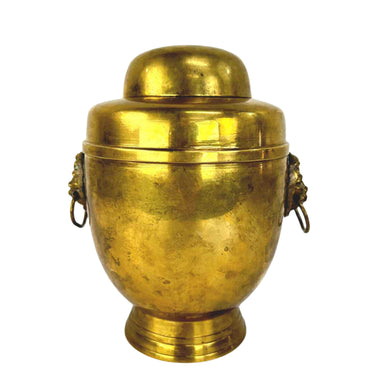 Brass Lions Urn
