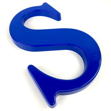 Load image into Gallery viewer, Blue Plastic Letter S