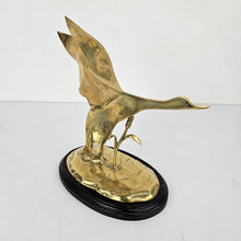 Load image into Gallery viewer, Flying Brass Duck Sculpture
