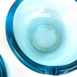 Blue Glass Ashtray