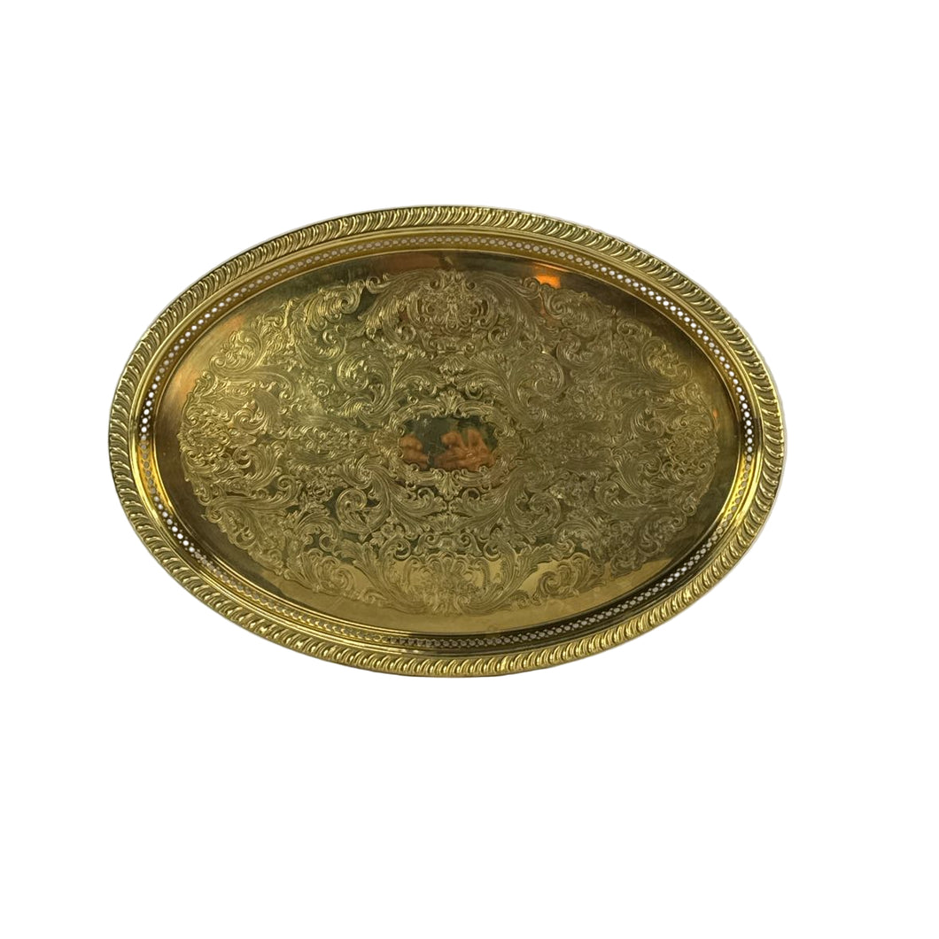Gold Oval Tray