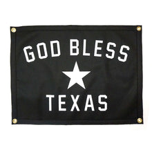 Load image into Gallery viewer, Gold Bless Texas Flag