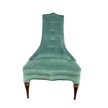 Load image into Gallery viewer, Blue Velvet Chair