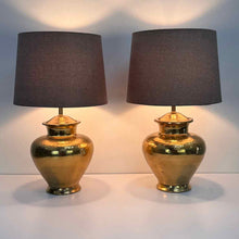 Load image into Gallery viewer, Hammered Brass Lamps