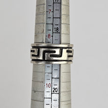 Load image into Gallery viewer, Sterling Greek Key Ring