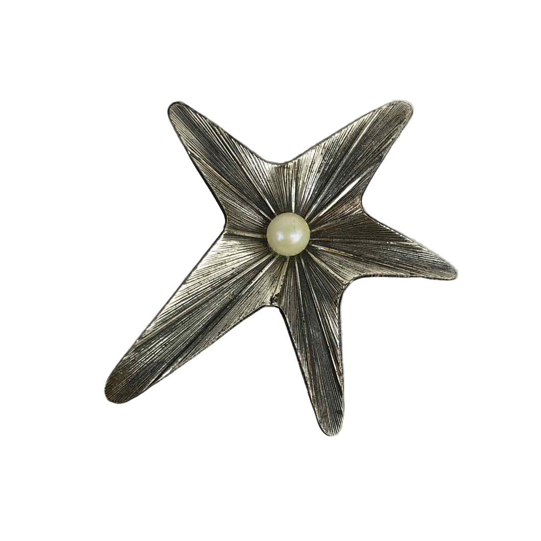 Modern Starburst Flower Brooch