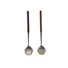 Load image into Gallery viewer, Modern Walnut &amp; Steel Utensils