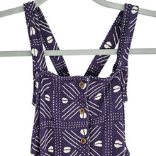 Load image into Gallery viewer, Purple Mudcloth Overalls